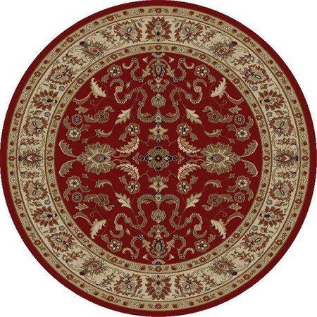 CONCORD GLOBAL 5 ft. 3 in. Ankara Agra - Round, Red 65100